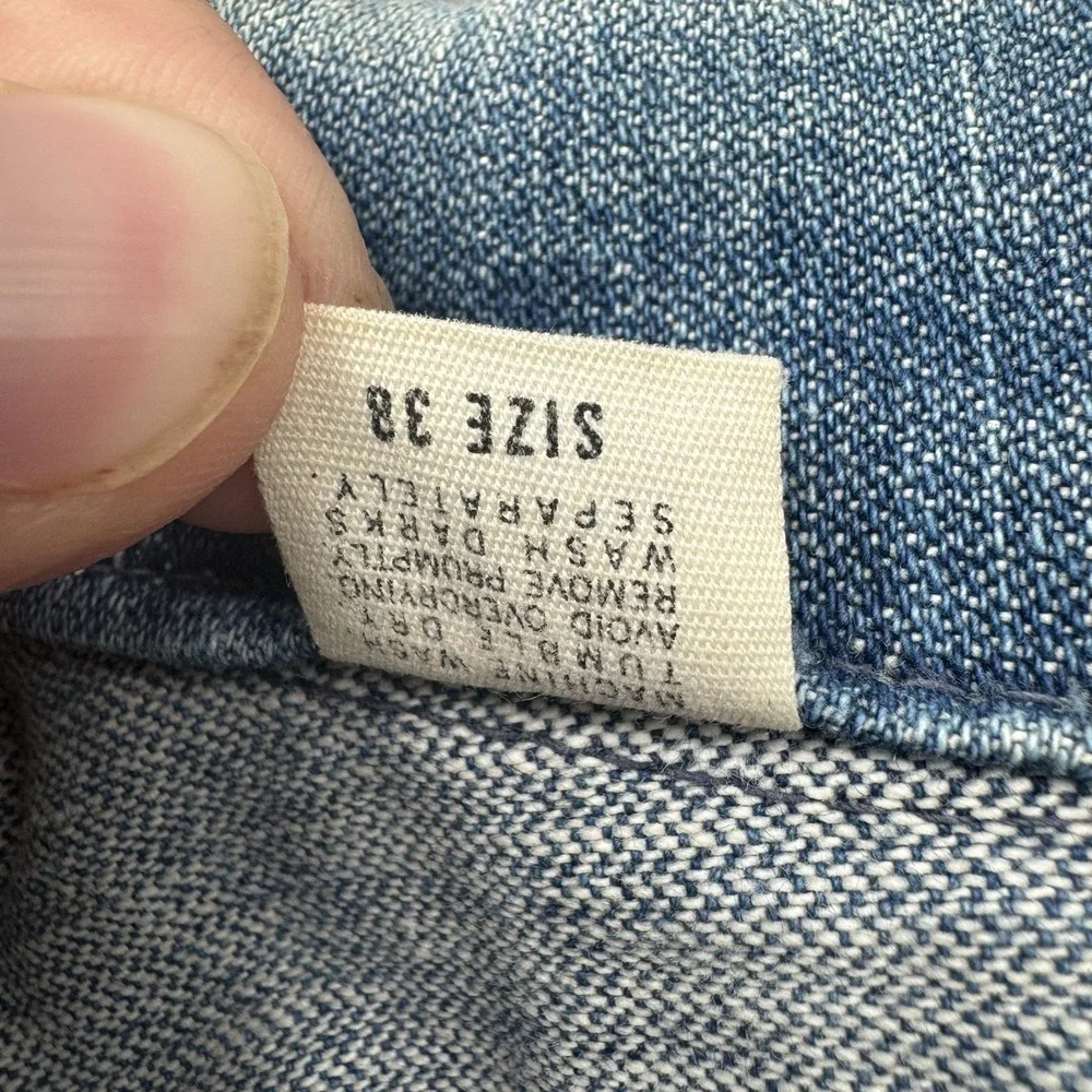 Maverick Blue Bell Denim Jean Trucker Jacket Size 38‎ USA Vintage Vtg Button